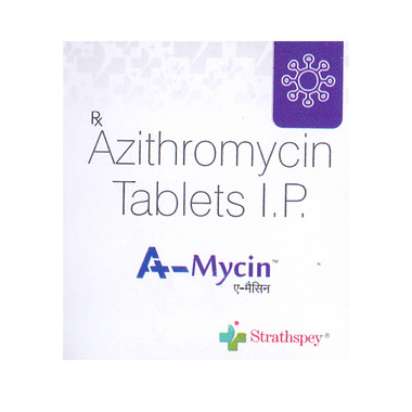 a-mycin tablet Allopathy (Azithromycin (500mg)) - Uses in Hindi, Side Effects, Substitutes & Price in India