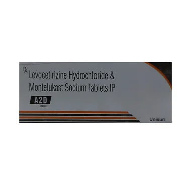 a2d tablet Allopathy (Levocetirizine (5mg)) - Uses in Hindi, Side Effects, Substitutes & Price in India