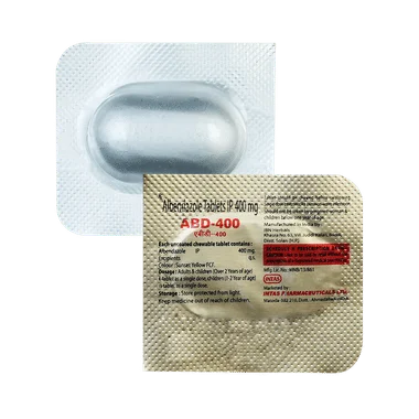 abd 400mg tablet Allopathy (Albendazole (400mg)) - Uses in Hindi, Side Effects, Substitutes & Price in India