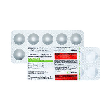 abtelmi-amh tablet Allopathy (Telmisartan (40mg)) - Uses in Hindi, Side Effects, Substitutes & Price in India