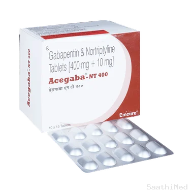 acegaba nt 400mg/10mg tablet Allopathy (Gabapentin (400mg)) - Uses in Hindi, Side Effects, Substitutes & Price in India