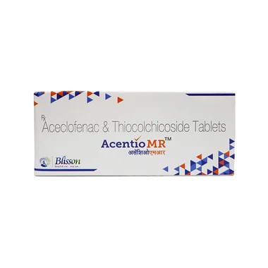 acentio mr tablet Allopathy (Aceclofenac (100mg)) - Uses in Hindi, Side Effects, Substitutes & Price in India