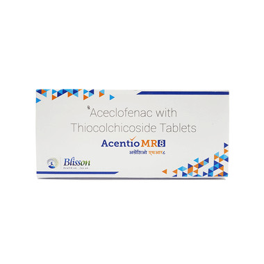 acentio mr8 tablet Allopathy (Aceclofenac (100mg)) - Uses in Hindi, Side Effects, Substitutes & Price in India