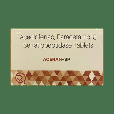 aceran-sp tablet Allopathy (Aceclofenac (100mcg)) - Uses in Hindi, Side Effects, Substitutes & Price in India