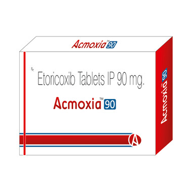 acmoxia 90 tablet Allopathy (Etoricoxib (90mg)) - Uses in Hindi, Side Effects, Substitutes & Price in India