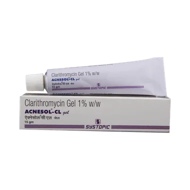 acnesol cl gel Allopathy (Clarithromycin (1% w/w)) - Uses in Hindi, Side Effects, Substitutes & Price in India
