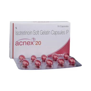 acnex 20 capsule Allopathy (Isotretinoin (20mg)) - Uses in Hindi, Side Effects, Substitutes & Price in India