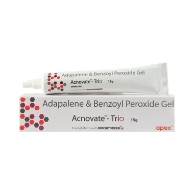 acnovate-trio gel Allopathy (Adapalene (0.1% w/w)) - Uses in Hindi, Side Effects, Substitutes & Price in India