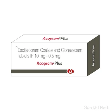 acopram-plus tablet Allopathy (Clonazepam (0.5mg)) - Uses in Hindi, Side Effects, Substitutes & Price in India