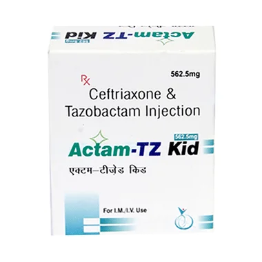 actam-tz kid 562.5mg injection Allopathy (Ceftriaxone (500mg)) - Uses in Hindi, Side Effects, Substitutes & Price in India