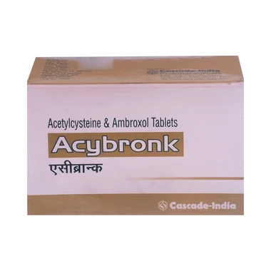 acybronk tablet allopathy (Acetylcysteine (200mg) + Ambroxol (30mg)) - Uses in Hindi, Side Effects, Substitutes & Price in India