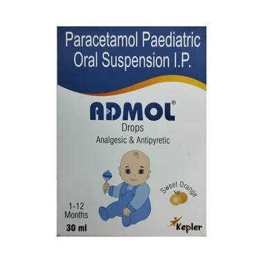 admol drop sweet orange Allopathy (Paracetamol (100mg/ml)) - Uses in Hindi, Side Effects, Substitutes & Price in India