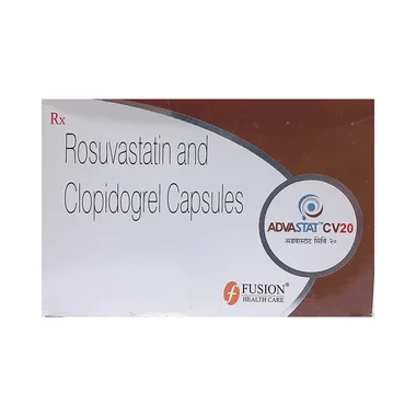 advastat cv 20 capsule Allopathy (Rosuvastatin (20mg)) - Uses in Hindi, Side Effects, Substitutes & Price in India