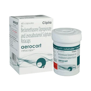 Aerocort Rotacap Allopathy (Levosalbutamol (100mcg)) - Uses in Hindi, Side Effects, Substitutes & Price in India