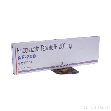 af 200 tablet Allopathy (Fluconazole (200mg)) - Uses in Hindi, Side Effects, Substitutes & Price in India