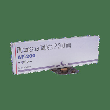 af 200 tablet Allopathy (Fluconazole (200mg)) - Uses in Hindi, Side Effects, Substitutes & Price in India