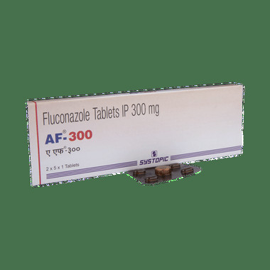 af 300 tablet Allopathy (Fluconazole (300mg)) - Uses in Hindi, Side Effects, Substitutes & Price in India