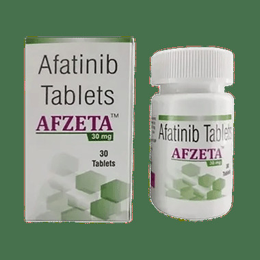 afzeta 30mg tablet Allopathy (Afatinib dimaleate (30mg)) - Uses in Hindi, Side Effects, Substitutes & Price in India