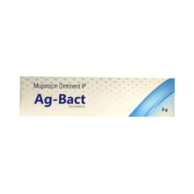 ag-bact ointment Allopathy (Mupirocin (2% w/w)) - Uses in Hindi, Side Effects, Substitutes & Price in India