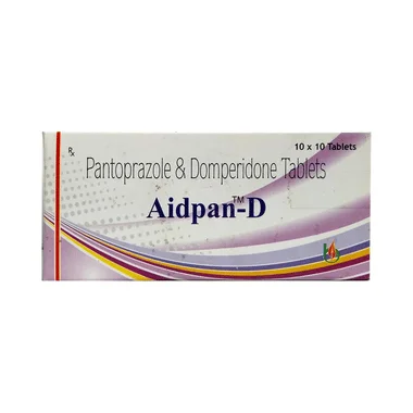 aidpan-d tablet - Domperidone (10mg) + Pantoprazole (40mg) medicine