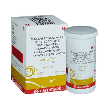 airtec sf 250 instacap Allopathy (Salmeterol (50mcg)) - Uses in Hindi, Side Effects, Substitutes & Price in India