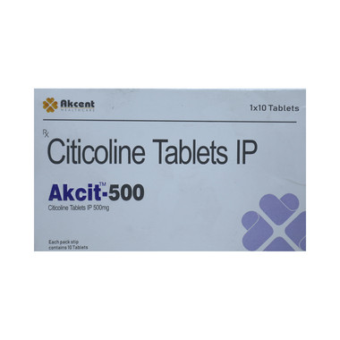 akcit 500 tablet - Citicoline (500mg) medicine