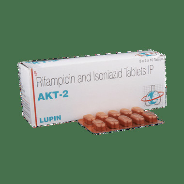 akt 2 tablet Allopathy (Rifampicin (450mg)) - Uses in Hindi, Side Effects, Substitutes & Price in India