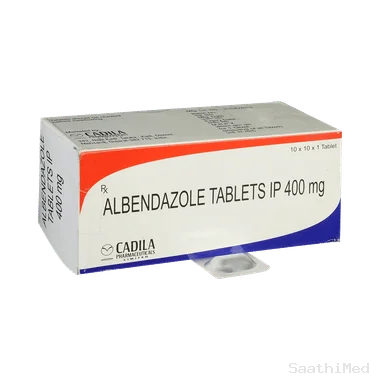 albendazole 400mg tablet Allopathy (Albendazole (400mg)) - Uses in Hindi, Side Effects, Substitutes & Price in India