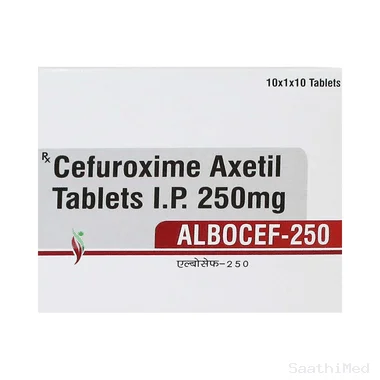 albocef 250 tablet Allopathy (Cefuroxime (250mg)) - Uses in Hindi, Side Effects, Substitutes & Price in India