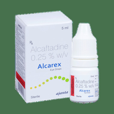 alcarex eye drop Allopathy (Alcaftadine (0.25% w/v)) - Uses in Hindi, Side Effects, Substitutes & Price in India