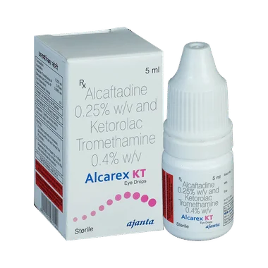 alcarex kt eye drop Allopathy (Alcaftadine (0.25% w/v)) - Uses in Hindi, Side Effects, Substitutes & Price in India