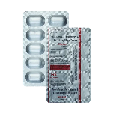 alde plus tablet Allopathy (Aceclofenac (100mg)) - Uses in Hindi, Side Effects, Substitutes & Price in India
