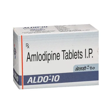 aldo 10 tablet Allopathy (Amlodipine (10mg)) - Uses in Hindi, Side Effects, Substitutes & Price in India
