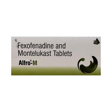alfro-m tablet allopathy (Montelukast (10mg) + Fexofenadine (120mg)) - Uses in Hindi, Side Effects, Substitutes & Price in India