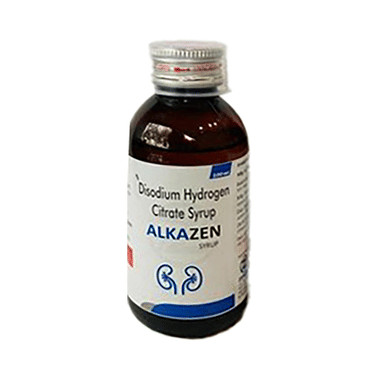alkazen 1.37gm syrup Allopathy (Disodium Hydrogen Citrate (1.37gm)) - Uses in Hindi, Side Effects, Substitutes & Price in India