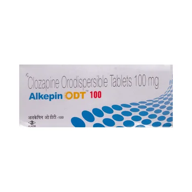 alkepin odt 100mg tablet Allopathy (Clozapine (100mg)) - Uses in Hindi, Side Effects, Substitutes & Price in India