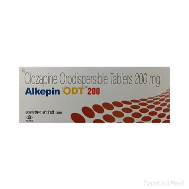 alkepin odt 200 tablet Allopathy (Clozapine (200mg)) - Uses in Hindi, Side Effects, Substitutes & Price in India