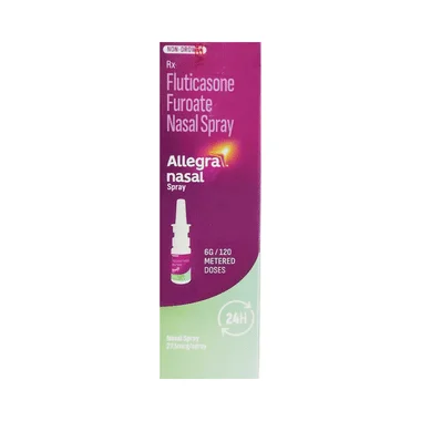 allegra nasal spray Allopathy (Fluticasone Furoate (27.5mcg)) - Uses in Hindi, Side Effects, Substitutes & Price in India