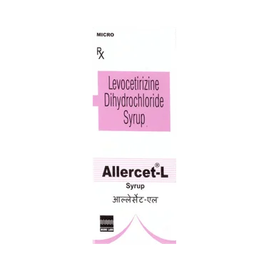 allercet-l syrup Allopathy (Levocetirizine (2.5mg)) - Uses in Hindi, Side Effects, Substitutes & Price in India