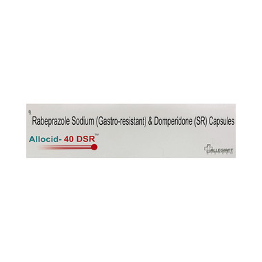 allocid 40 dsr capsule Allopathy (Domperidone (30mg)) - Uses in Hindi, Side Effects, Substitutes & Price in India