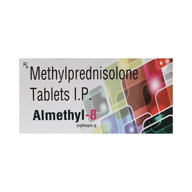 almethyl 8 tablet Allopathy (Methylprednisolone (8mg)) - Uses in Hindi, Side Effects, Substitutes & Price in India