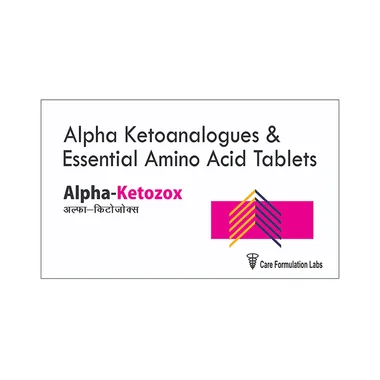 alpha ketozox tablet Allopathy (Alpha Ketoanalogue (NA)) - Uses in Hindi, Side Effects, Substitutes & Price in India
