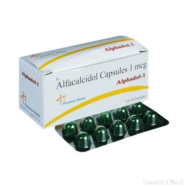 alphadol 1mcg soft gelatin capsule Allopathy (Alfacalcidol (1mcg)) - Uses in Hindi, Side Effects, Substitutes & Price in India
