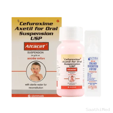 altacef suspension Allopathy (Cefuroxime (125mg)) - Uses in Hindi, Side Effects, Substitutes & Price in India