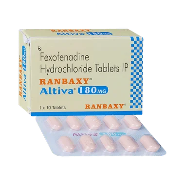 altiva 180mg tablet Allopathy (Fexofenadine (180mg)) - Uses in Hindi, Side Effects, Substitutes & Price in India