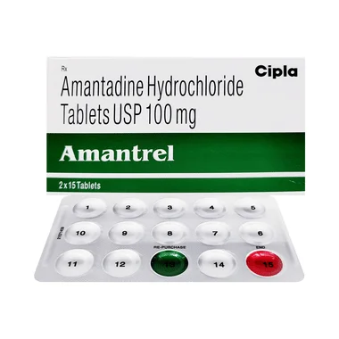 amantrel tablet Allopathy (Amantadine (100mg)) - Uses in Hindi, Side Effects, Substitutes & Price in India