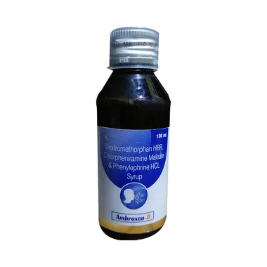 ambroxen-d syrup Allopathy (Phenylephrine (5mg)) - Uses in Hindi, Side Effects, Substitutes & Price in India