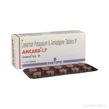 amcard-lp tablet Allopathy (Losartan (50mg)) - Uses in Hindi, Side Effects, Substitutes & Price in India