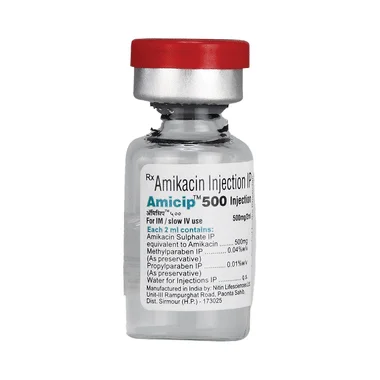 amicip 500mg injection Allopathy (Amikacin (500mg)) - Uses in Hindi, Side Effects, Substitutes & Price in India