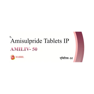amiliv 50 tablet Allopathy (Amisulpride (50mg)) - Uses in Hindi, Side Effects, Substitutes & Price in India